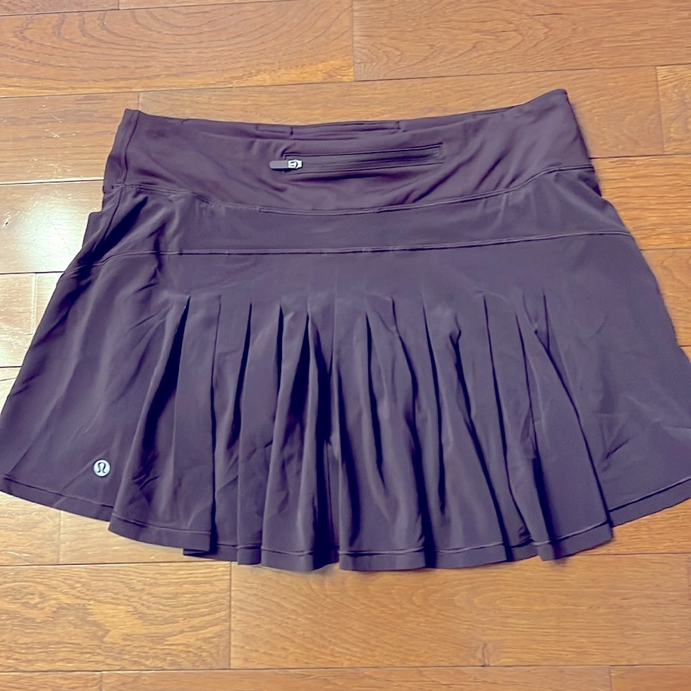 ❤️LULULEMON CIRCUIT BREAKER SKIRT/SKORT*TALL-DARKEST MAGENTA-PHONE POCKETS-8❤️